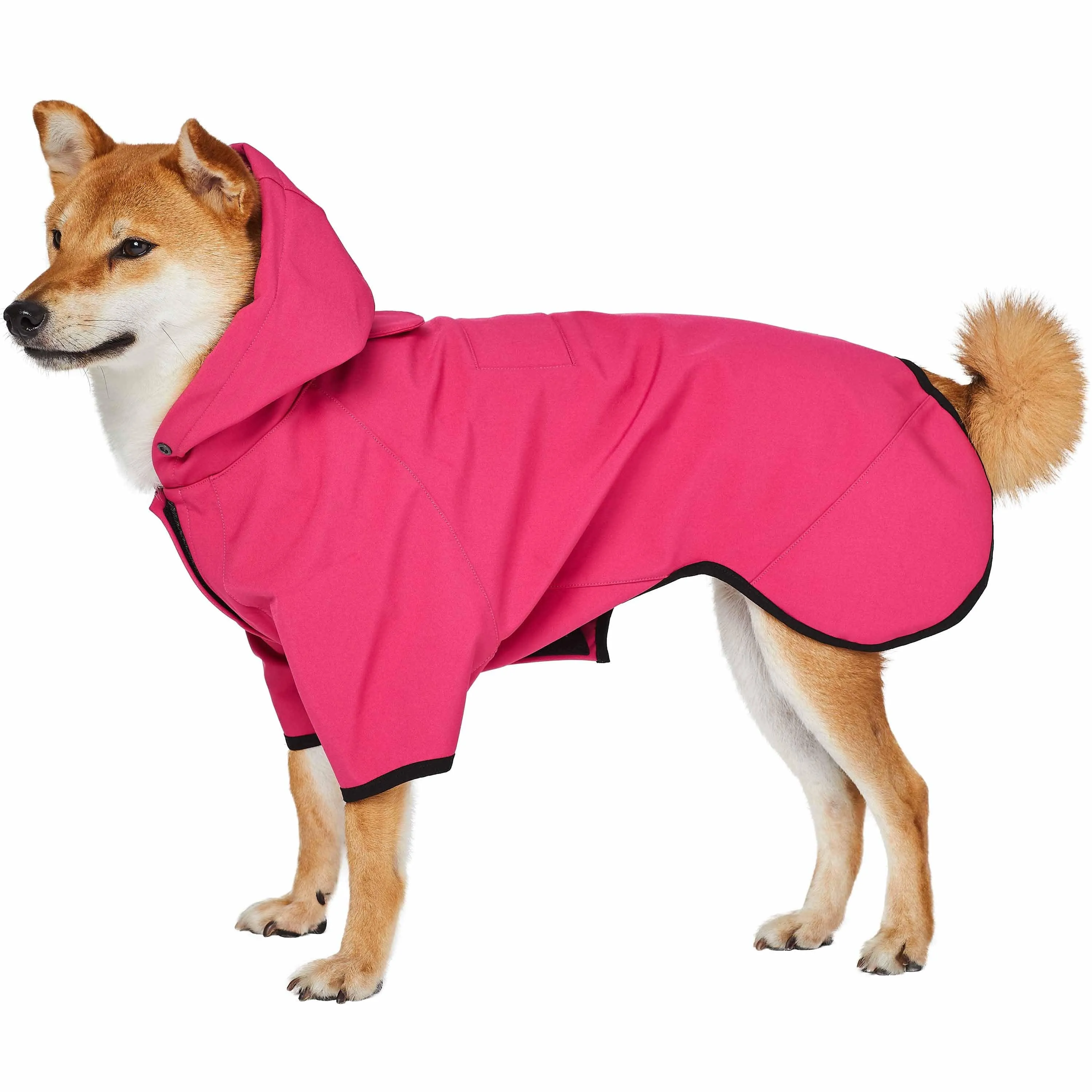 Waterproof Dog Softshell Jacket, Hooded Raincoat and Windbreakers