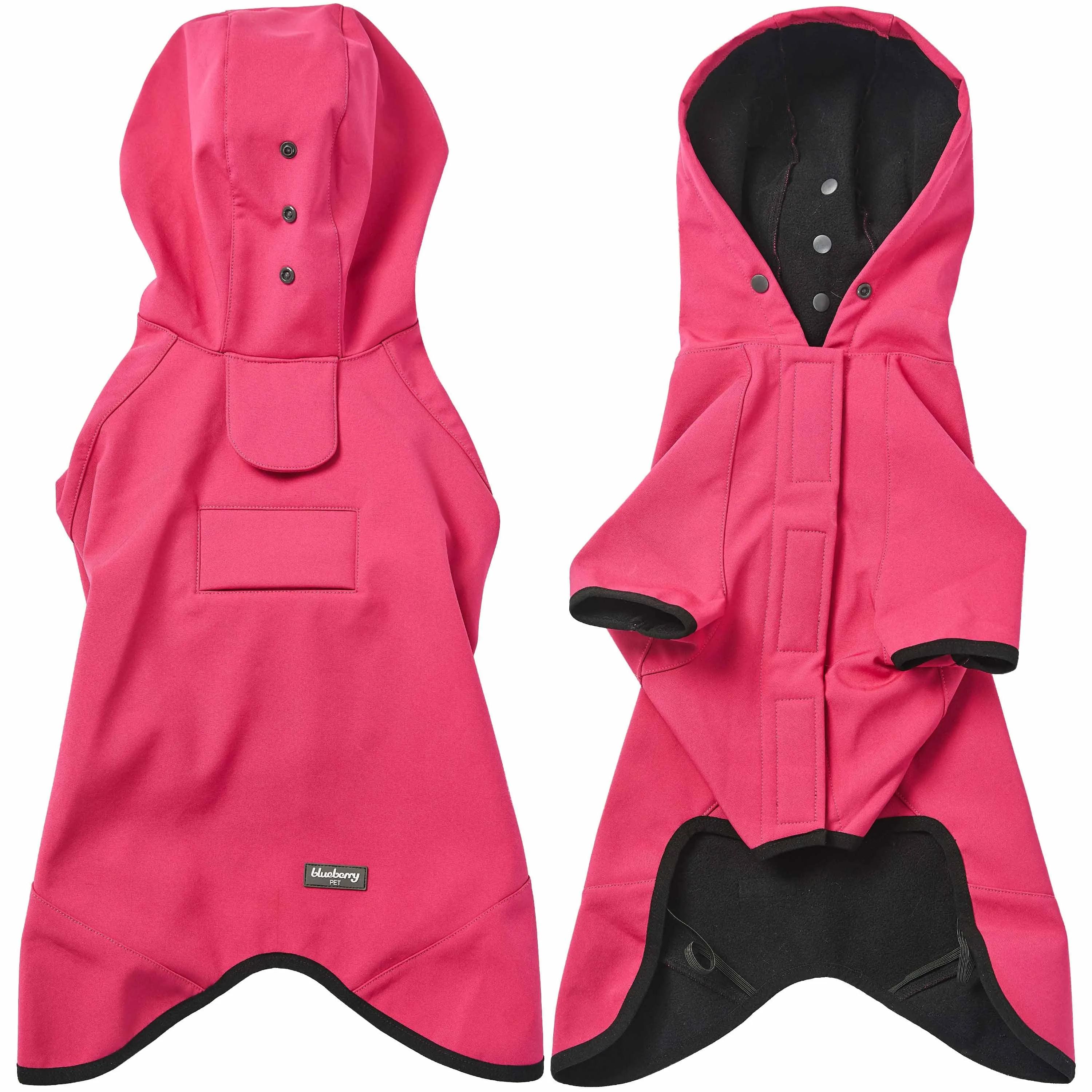 Waterproof Dog Softshell Jacket, Hooded Raincoat and Windbreakers