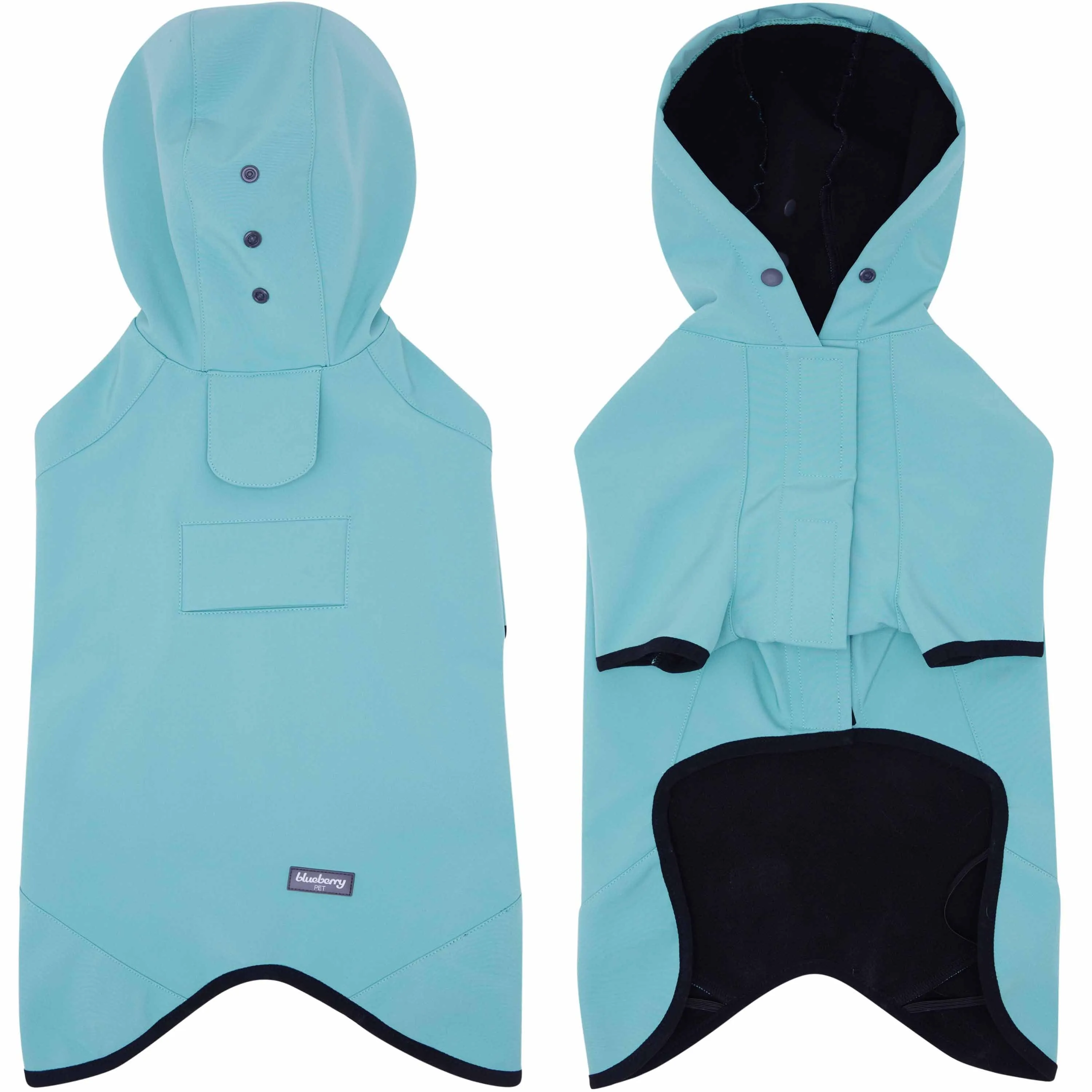 Waterproof Dog Softshell Jacket, Hooded Raincoat and Windbreakers