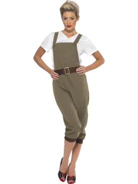 Womens Costume - Khaki WW2 Land Girl