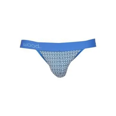 Wood Men's Jock Steel Blue Rings