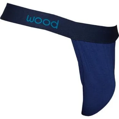 Wood Men's Soft Modal Cotton Blend Thong Deep Space Blue