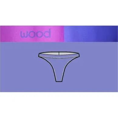 Wood Men's Soft Modal Cotton Blend Thong Light Purple